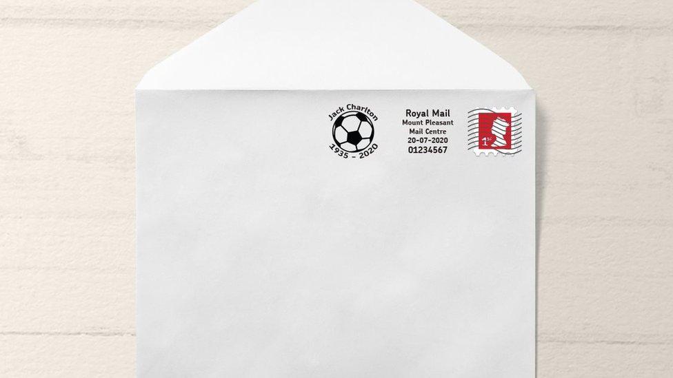 Envelope with the stamp on it