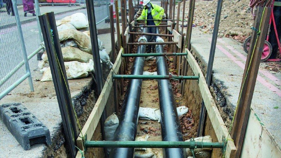 Oxford hospital pipework