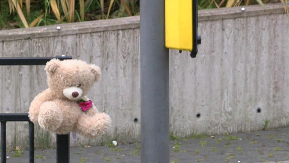 Toy left as tribute to dead boy