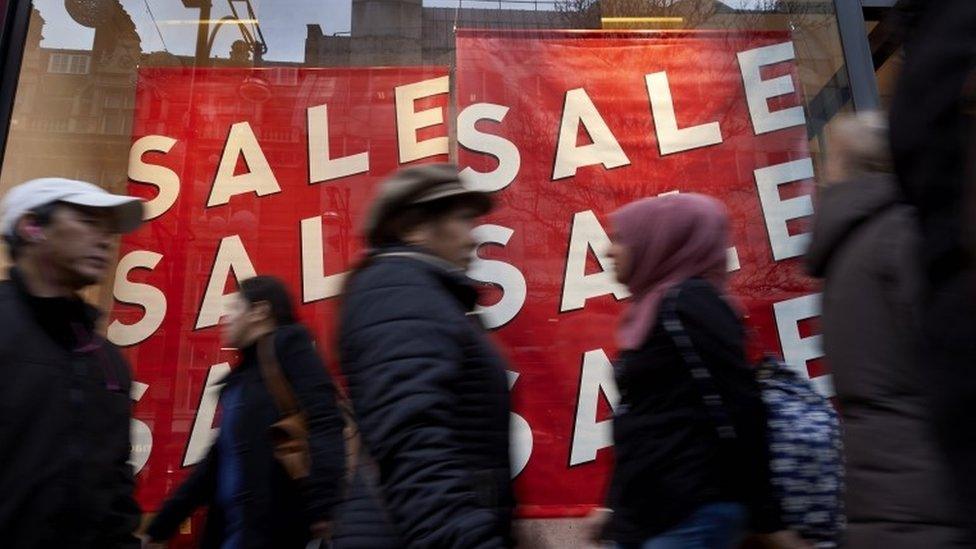 Christmas sales in Oxford Street