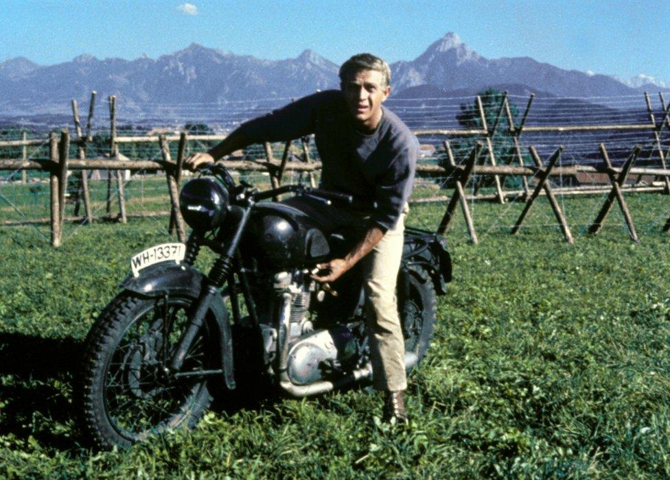 Steve McQueen in The Great Escape