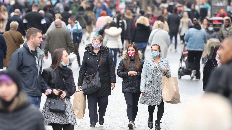 people in Liverpool city centre