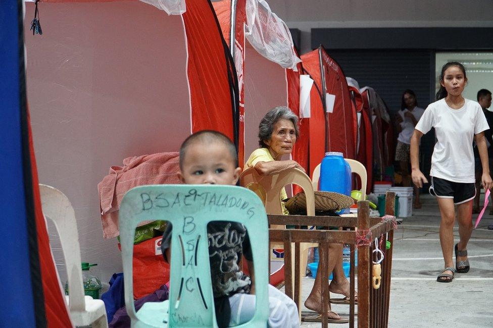 Scenes inside the shelter