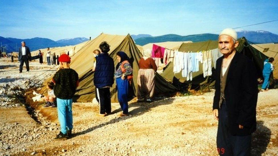 The UAE's camp for displaced Kosovans on the Kosovo-Albanian border, 1999