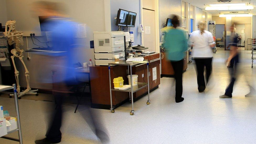 Nurses on a hospital ward