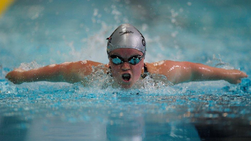 Eleanor Simmonds of Great Britain swims in the SM6 200m IM during the BT Paralympic World Cup Swimming at the Manchester Aquatics Centre on May 28, 2011