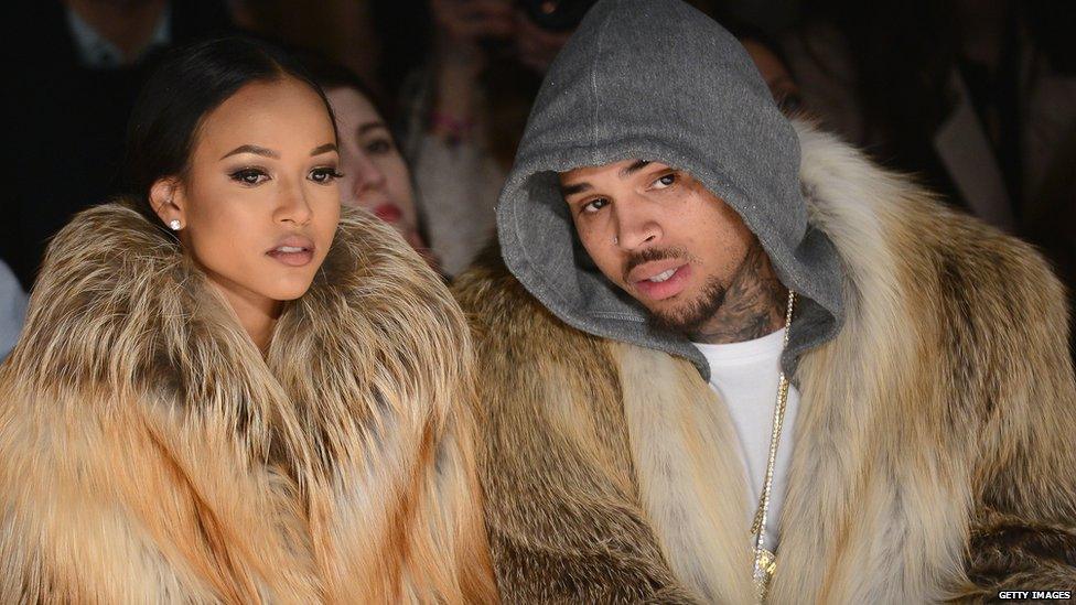 Karrueche Tran and Chris Brown