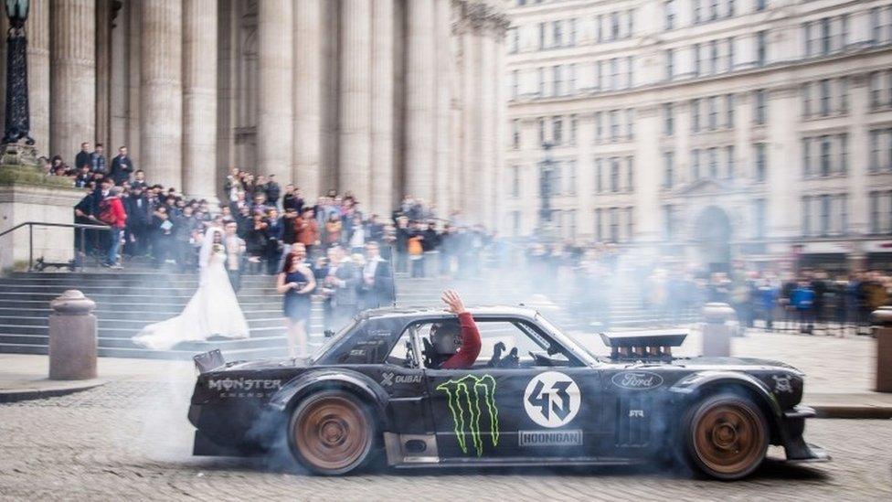 Matt LeBlanc at St Paul's Cathedral