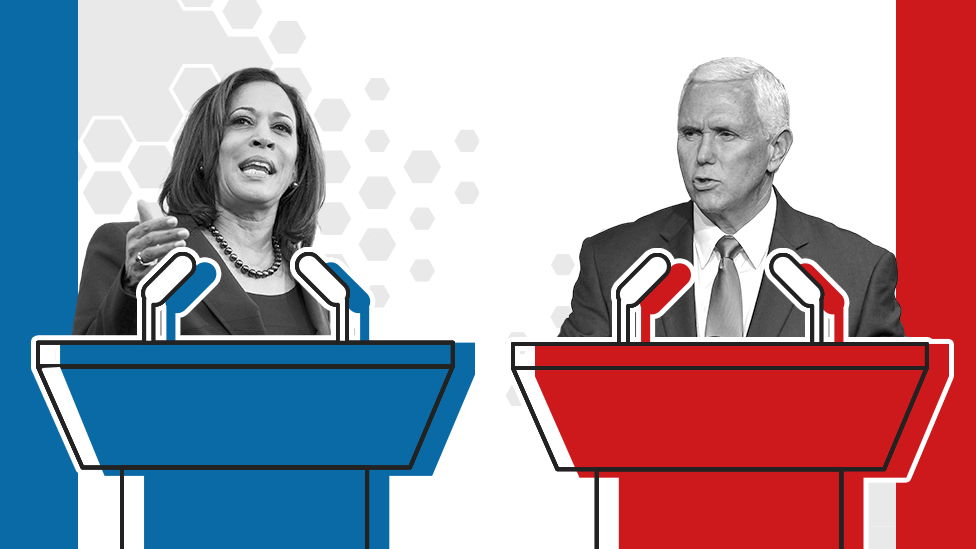 Kamala Harris and Mike Pence