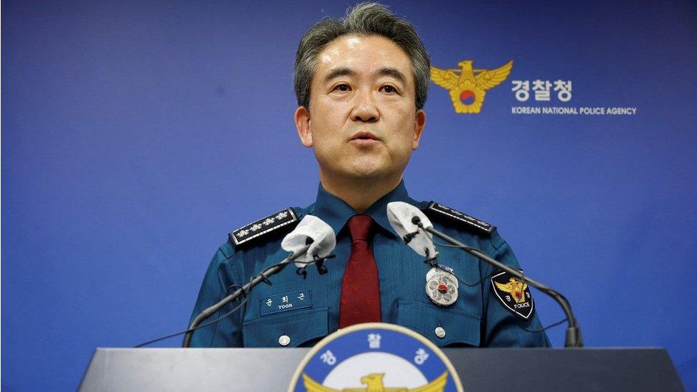 National Police Agency Commissioner Yoon Hee-geun speaks during a press conference after the crowd crush that happened during Halloween festivities at the Seoul Metropolitan Police Agency in Seoul, South Korea, November 1, 2022.