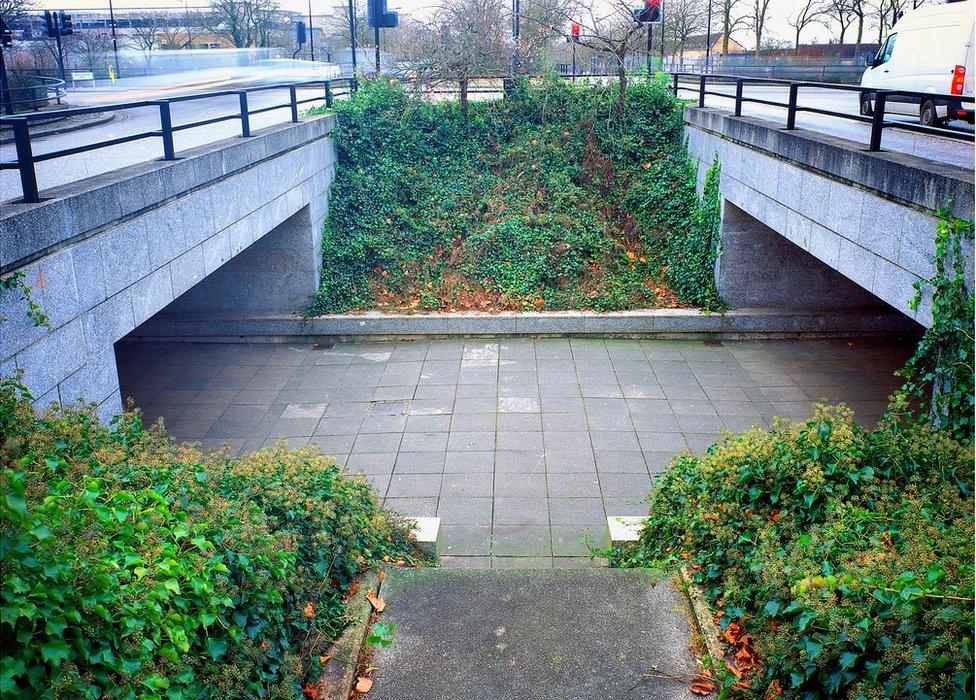 Underpass taken with Linhof Super Technika with 65mm lens