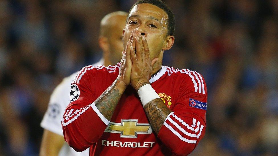 Manchester United's Memphis Depay