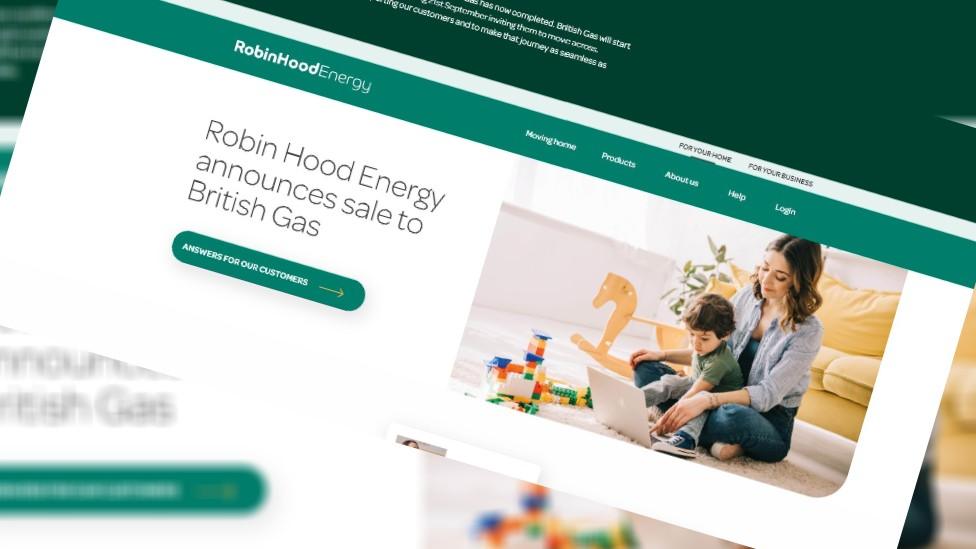 Robin Hood Energy website