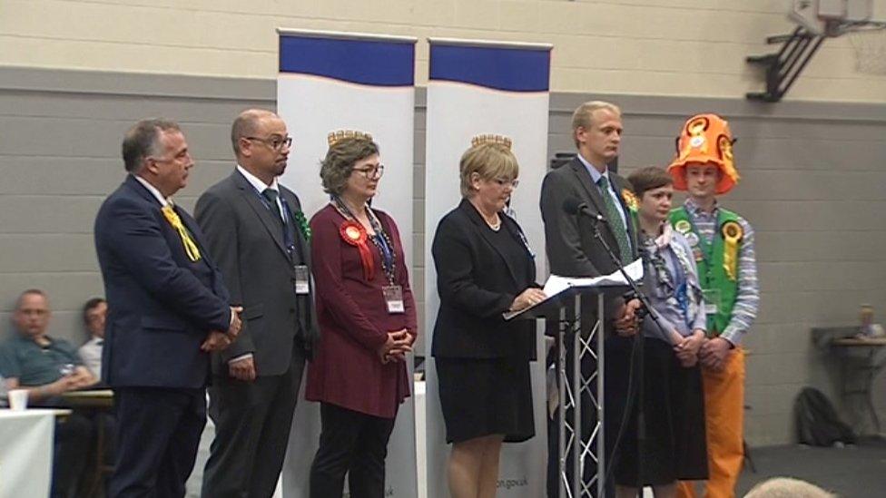 Ceredigion declaration at the general election