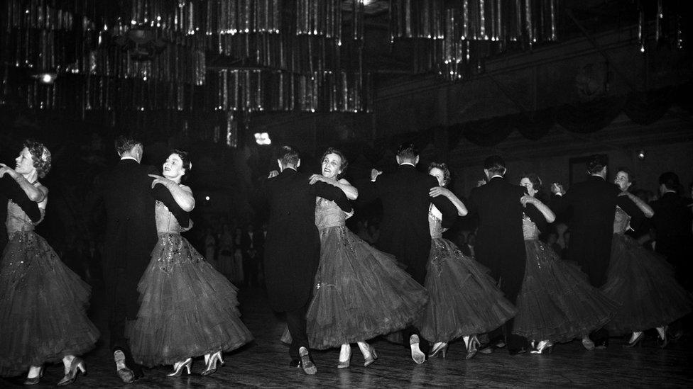 Dancers in Blackpool Ballroom in 1960s