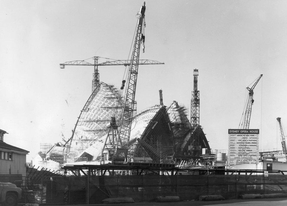 Sydney Opera House in 1963