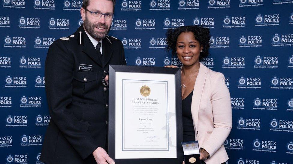 Deputy Chief Constable Andy Prophet and Roanna White