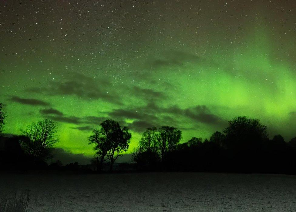 Northern Lights in Bonar Bridge