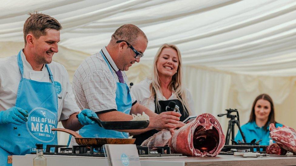 Demonstration by team from IOM Meats