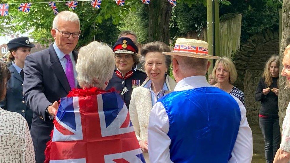 Princess Royal at Swindon street party