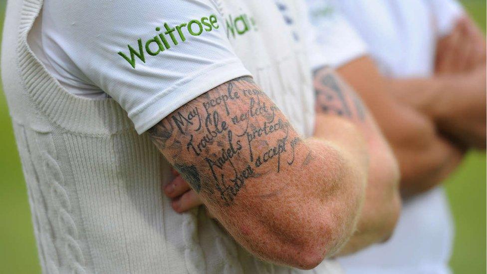 Ben Stokes tattoos