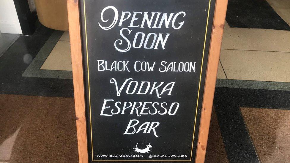 Black Cow saloon ‘opening soon’ notice