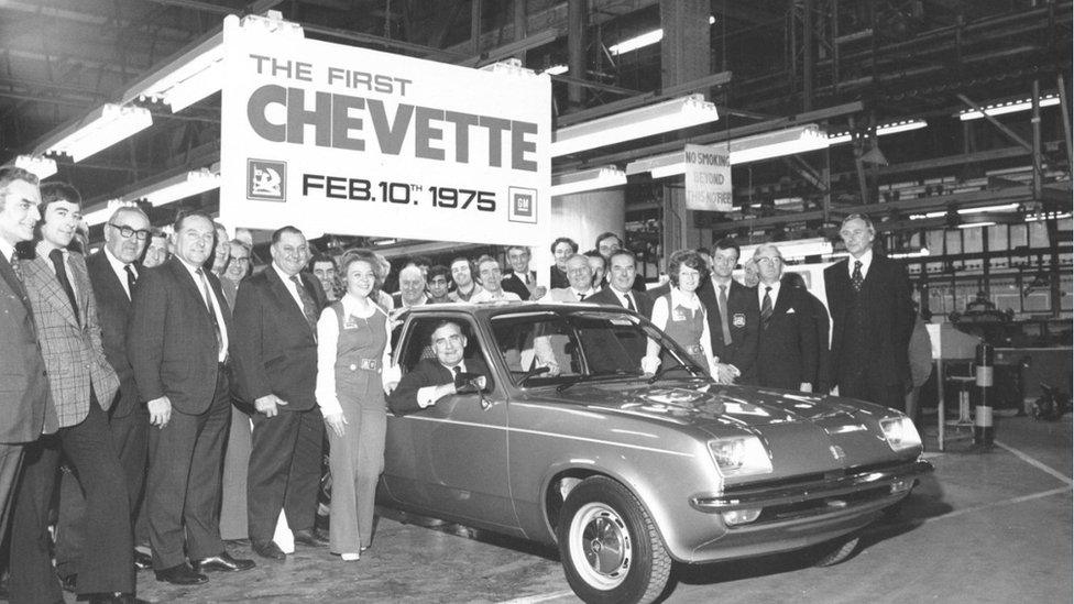 The first Vauxhall Chevette in the 1970s