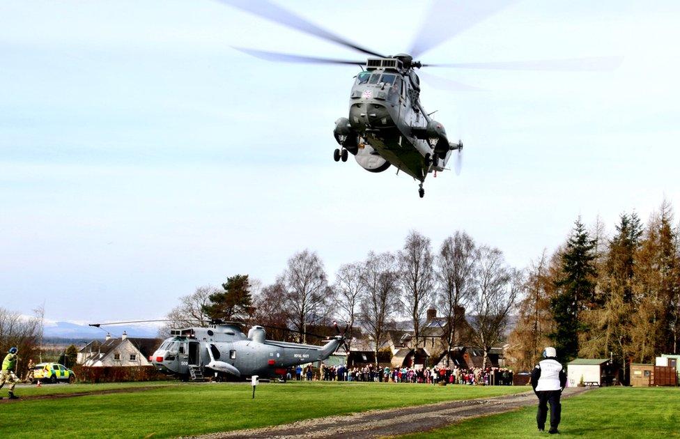 Royal Navy helicopter