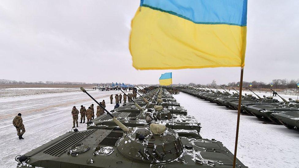 Ukrainian tanks