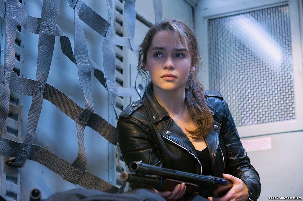 Emilia Clarke as Sarah Connor in Terminator Genisys