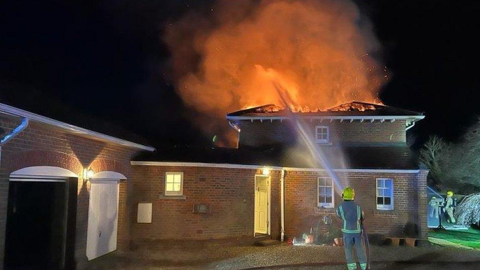 Alresford house fire