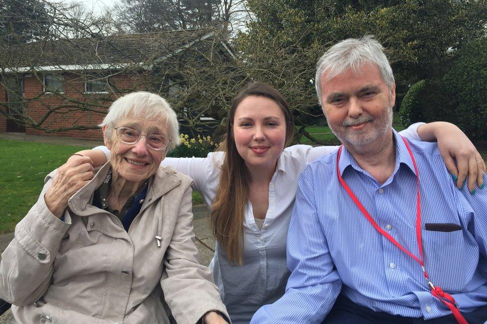 Rita, Anna and John earlier this year