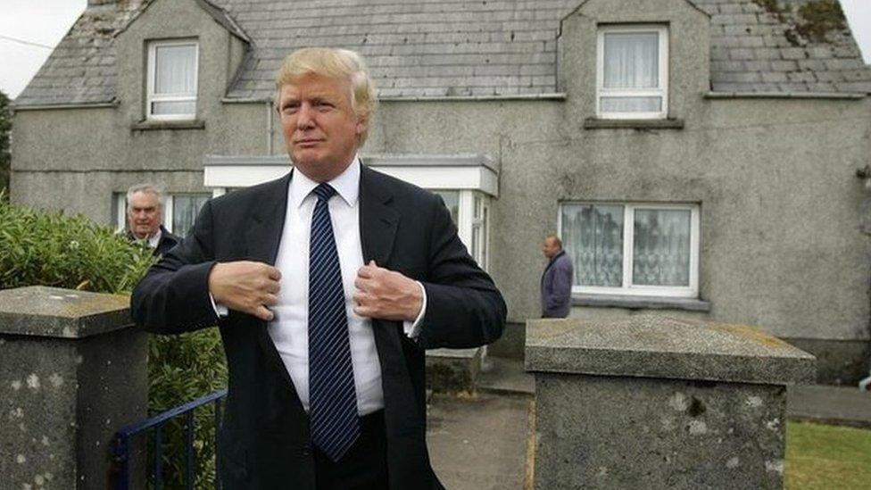 Donald Trump on Isle of Lewis 2008