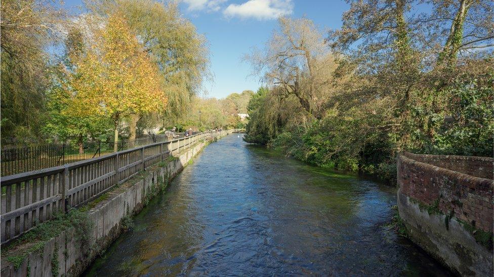 River Itchen in Winchester