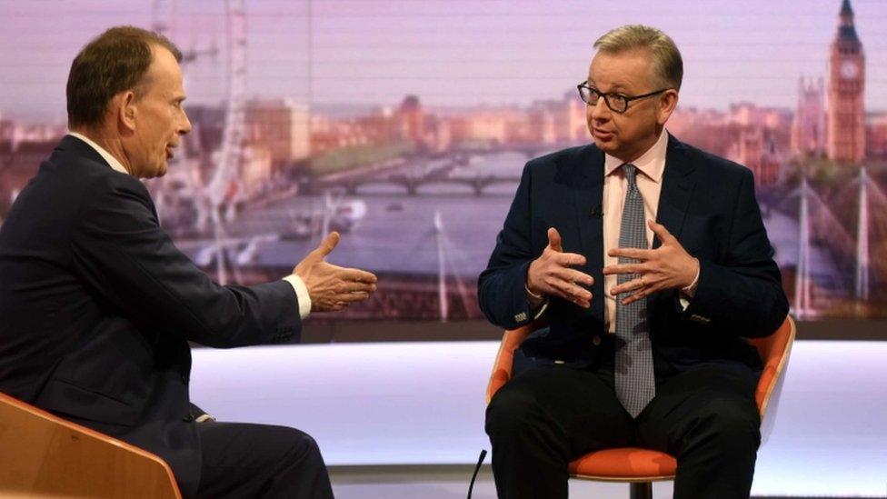 Michael Gove and Andrew Marr