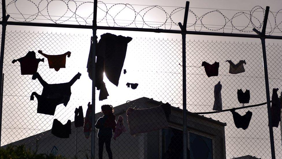 Child at refugee camp