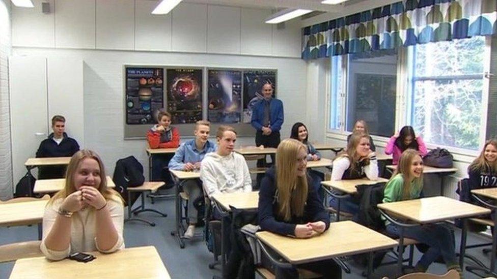 Classroom in Finland