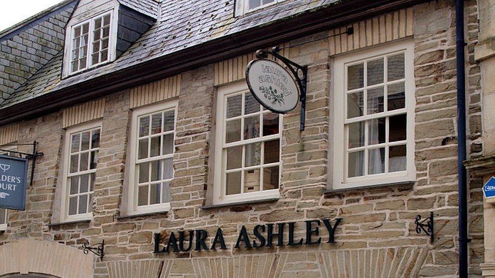 Laura Ashley shop, Truro, Cornwall, UK