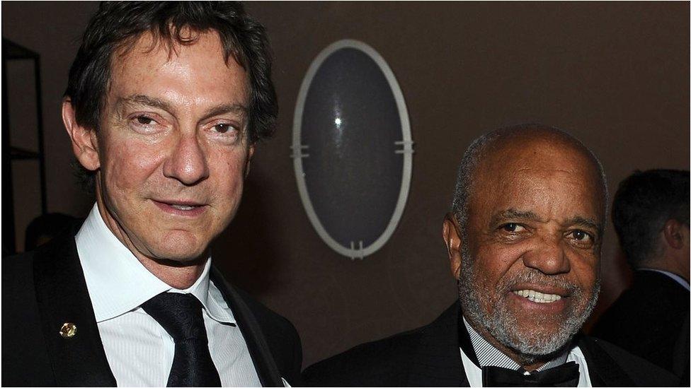 John Branca and Berry Gordy