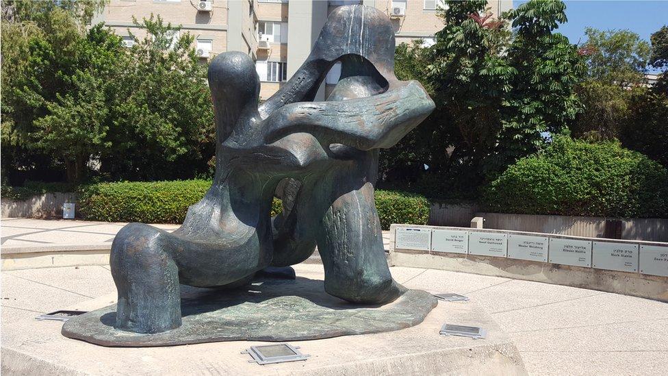 Memorial to Israeli victims of Munich Olympics attack, Tel Aviv