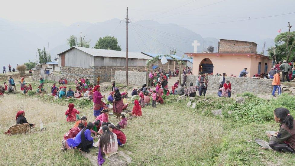 The new church in Jharlang