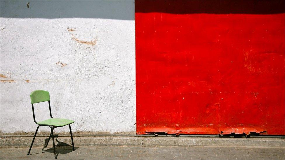 Red, green and white