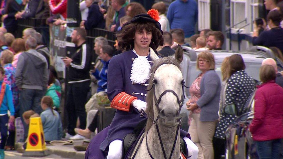 King Billy himself turned up for the Kilkeel parade