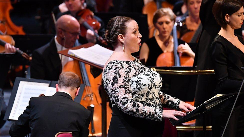 Jennifer Johnston sings at the Proms