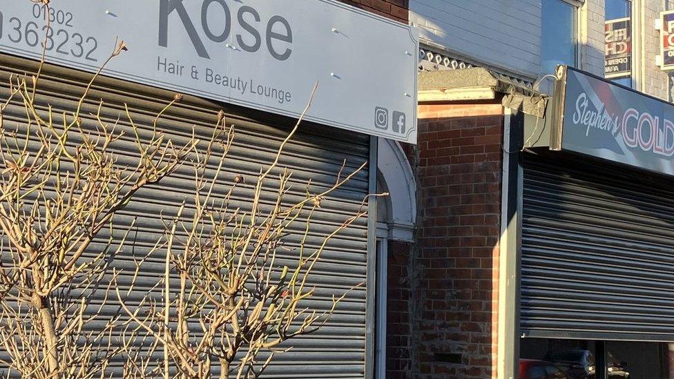 The hair salon in Doncaster which will become a cannabis club.