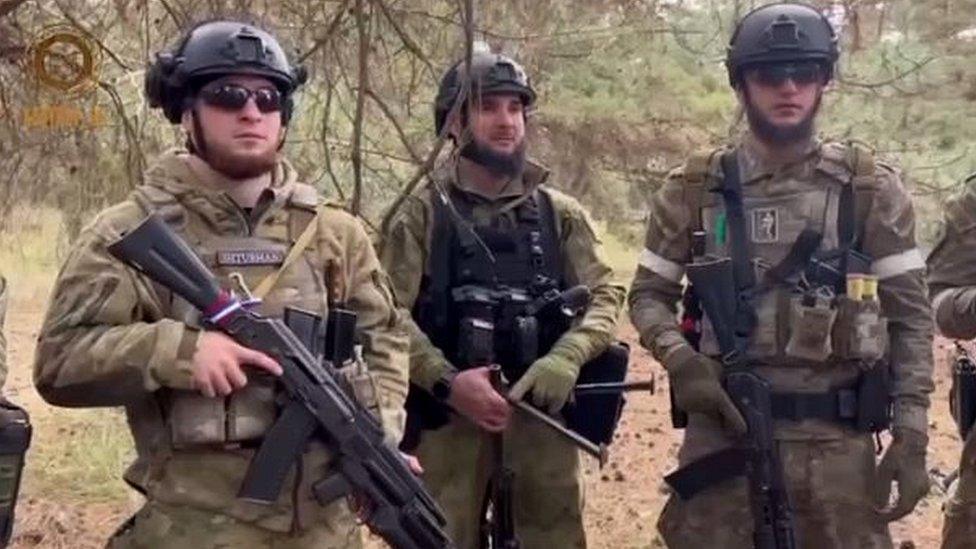 Chechen fighters in Ukraine are known as Kadyrovtsi