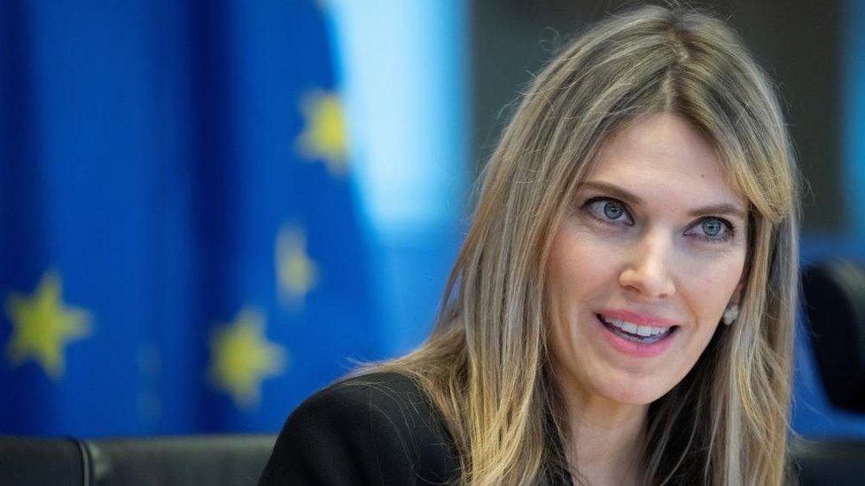 Eva Kaili addresses the European Parliament