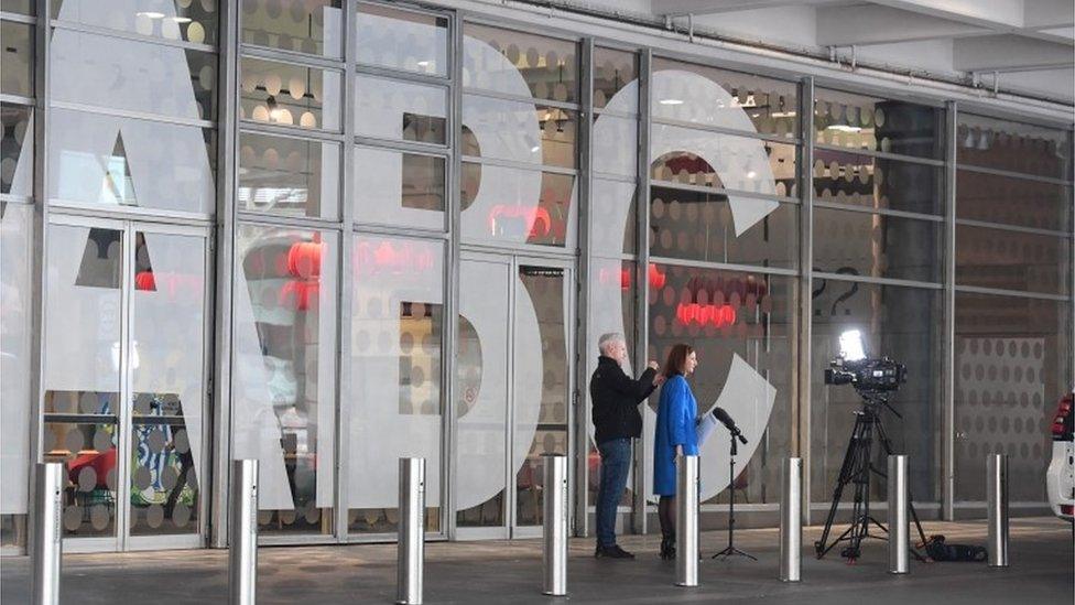 The outside of the ABC offices in Sydney