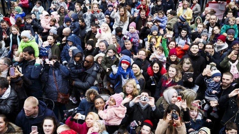 Families in central London