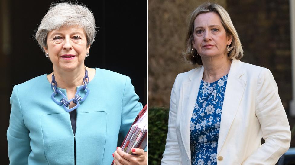 Theresa May and Amber Rudd